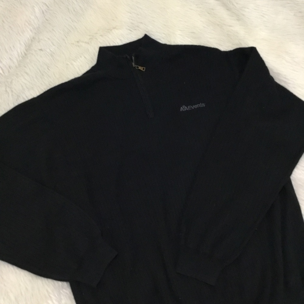 Cutter buck black half zip sweater size xxl